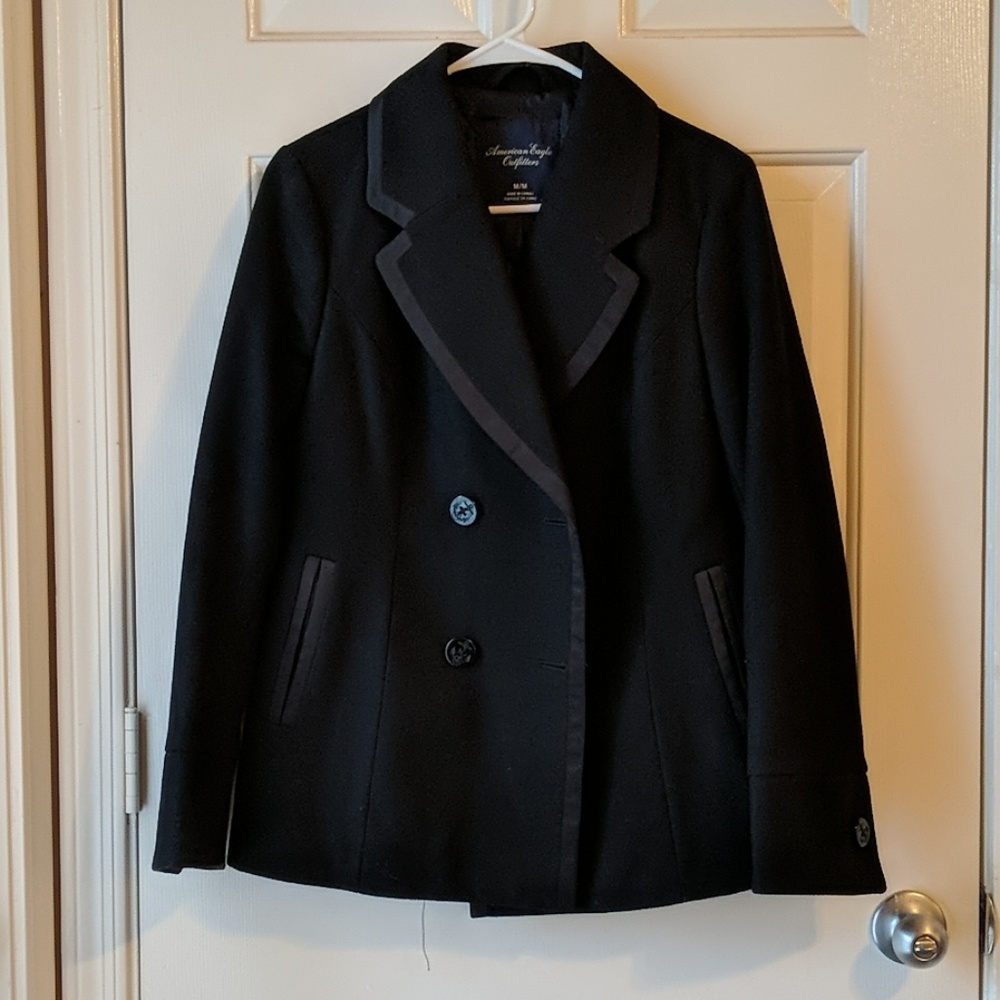 Black two button blazer